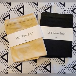 Knickey Medium Mid Rise Brief Set, Midnight Moon/Beach Bum